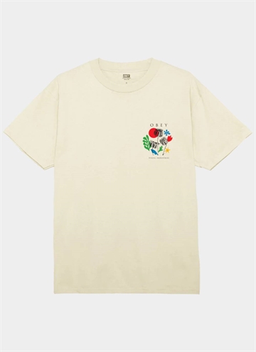 Obey Flowers Papers Scissors T-Shir